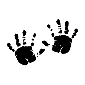 Stempel Babyhände