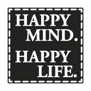 Label Happy Mind. Happy Life.