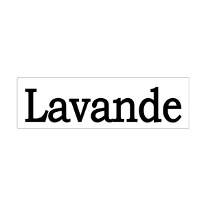 Label Worte Lavande