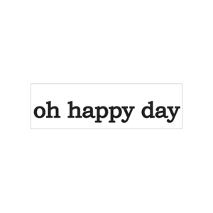 Label Worte oh happy day
