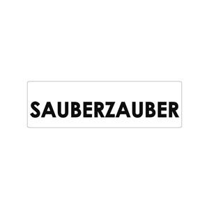 Label Worte SAUBERZAUBER