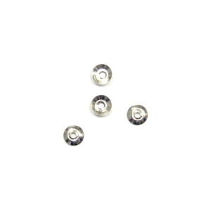 Miniperlkappen in Silber 4 mm